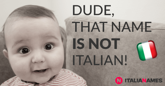 Wrong spelled Italian baby names