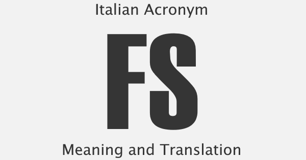 FS Acronym Meaning
